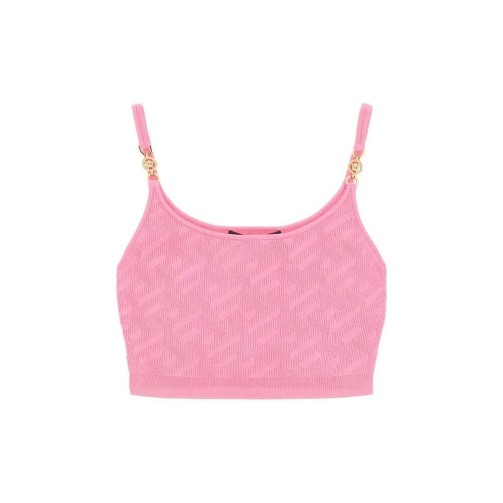 Versace Multicolor Elastane Tank Women's Tops